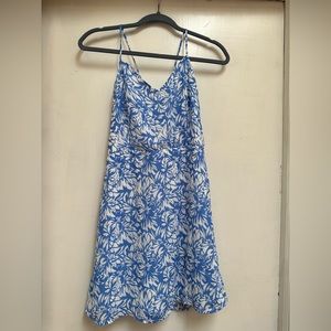 Lulu’s tropical blue dress size large NWT